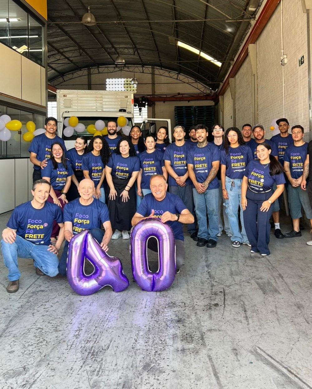 Celebração de 40 anos de história: um dia para comemorar e vestir nossa nova marca